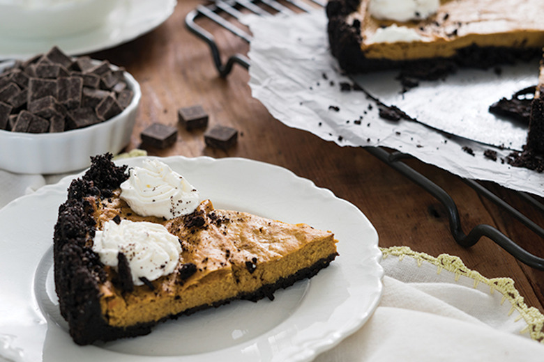 pumpkin chocolate tart