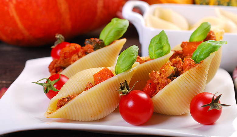 pumpkin stuffed shells