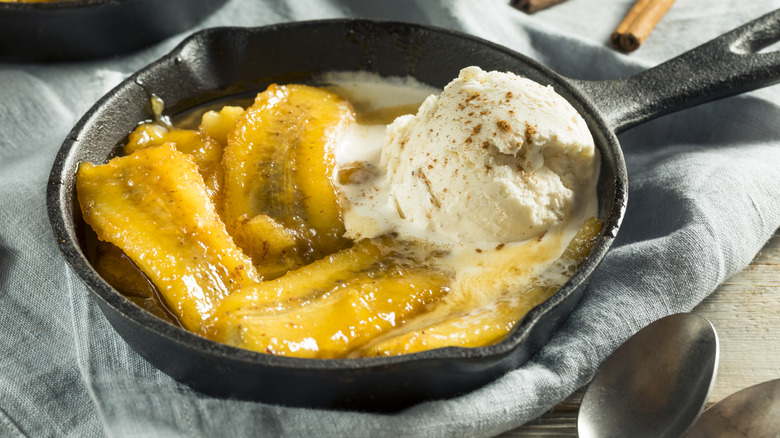 bananas Foster with ice cream