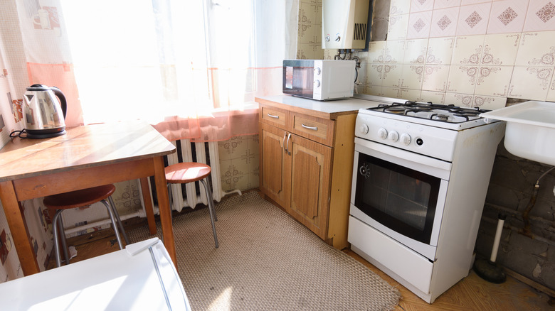 small kitchen with appliances