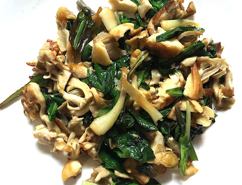Ramp and mushroom saute recipe - ramp recipe