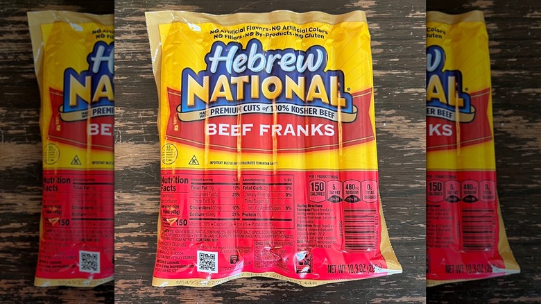 Hebrew National hot dogs