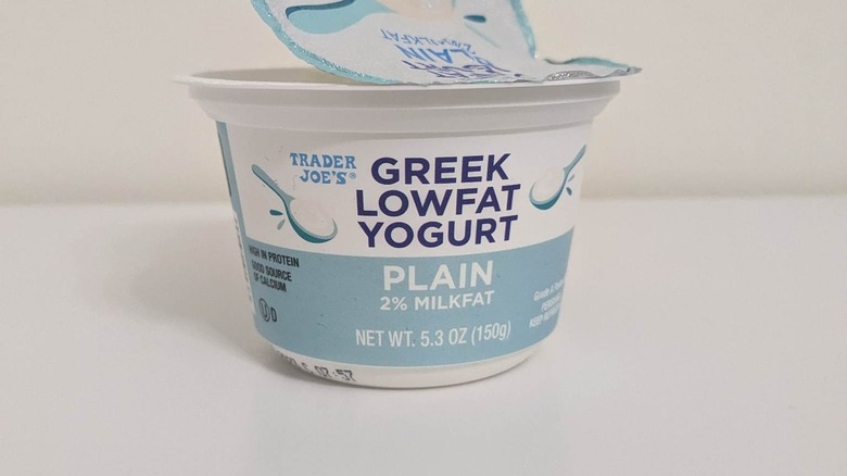 Trader Joe's plain greek yogurt with 2% milk