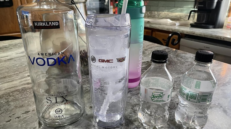 Kirkland American Vodka with sprite
