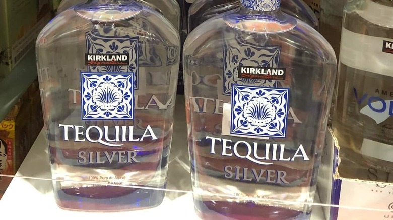  Kirkland Signature Silver Tequila bottles