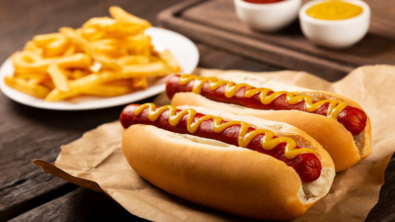 Hot dogs and french fries