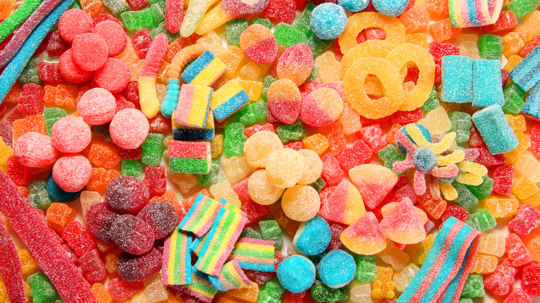 assorted sour candies