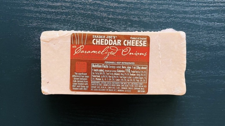 Cheddar Cheese with Caramelized Onions