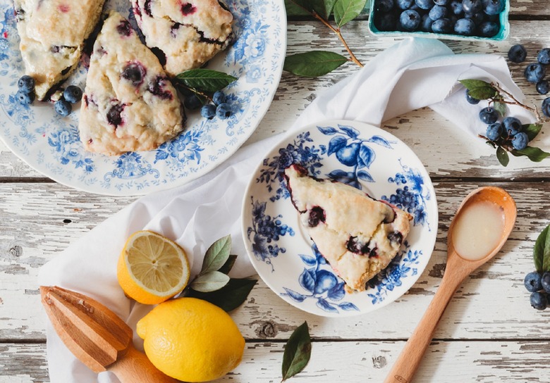 lemon blueberry scones