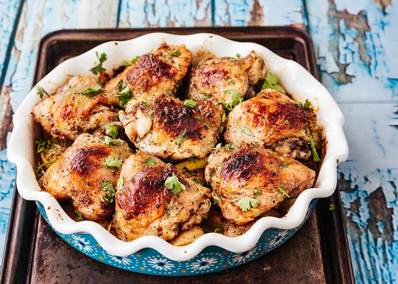 how to cook Tahini chicken thighs recipe