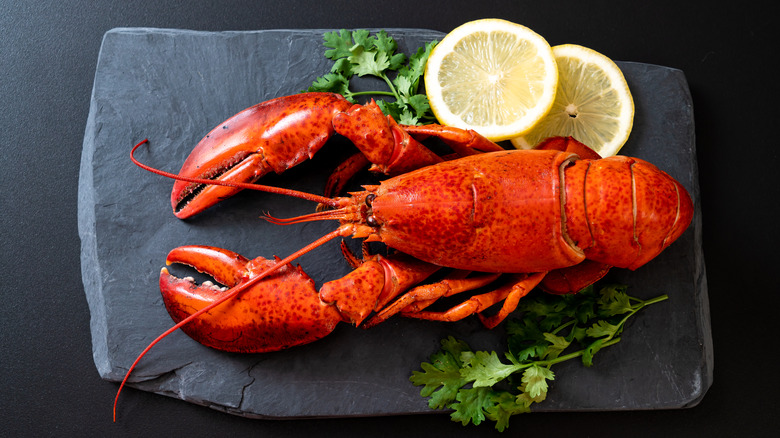 lobster lemons parsley