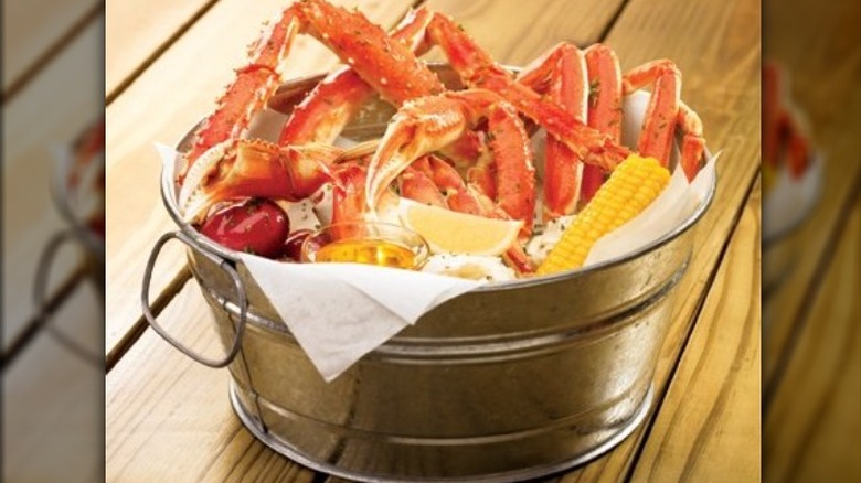 Joe's bucket of crab legs