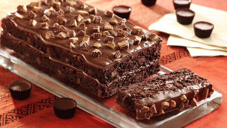 Reese's Peanut Butter Cup Brownie Torte