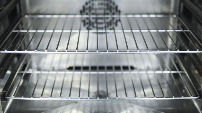 Interior of clean oven