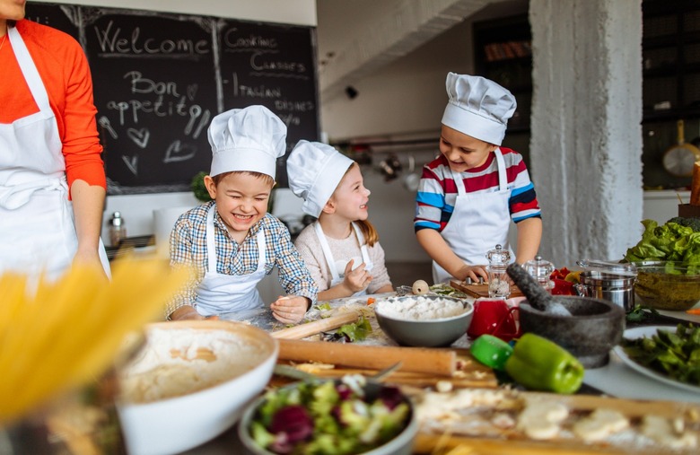 teaching kids cooking