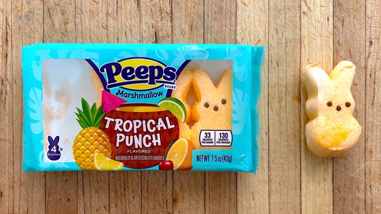 Package and Peeps Tropical Punch Flavored Marshmallow Bunnies