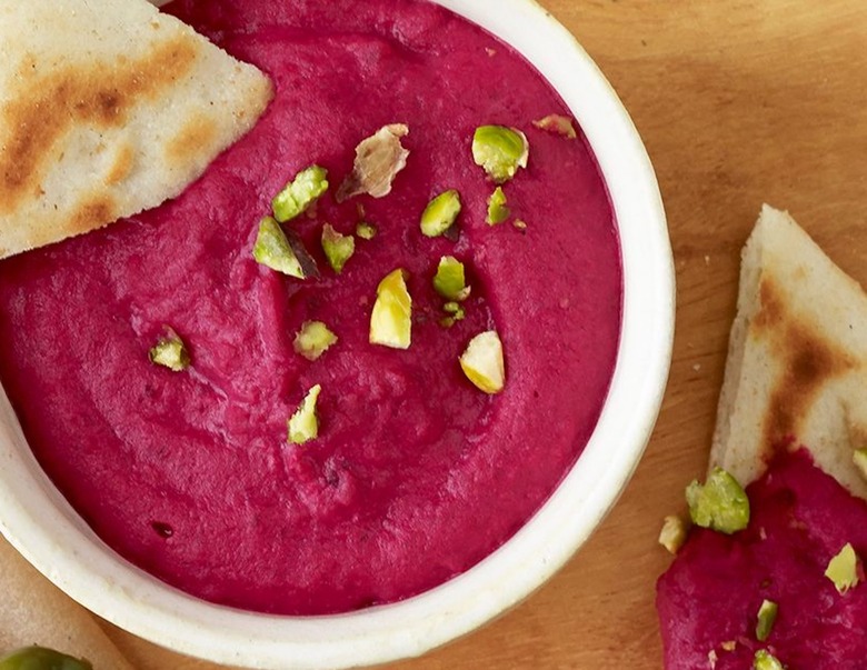 Roasted beet and white bean dip