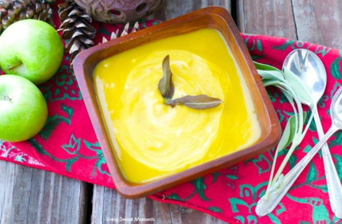 Roasted Butternut Squash and Apple Soup