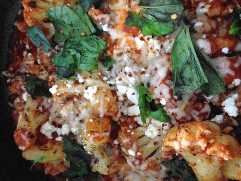 Roasted Cauliflower With Garlic and Marinara recipe - The Daily Meal