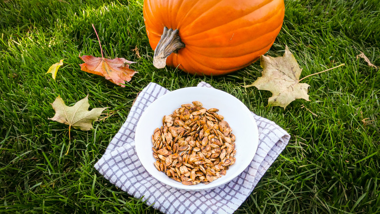 pumpkin spiced pumpkin seeds