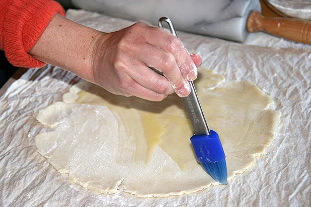 Filling: Paint on the melted butter