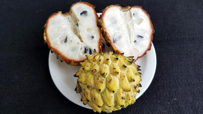 Rollinia fruits on a plate