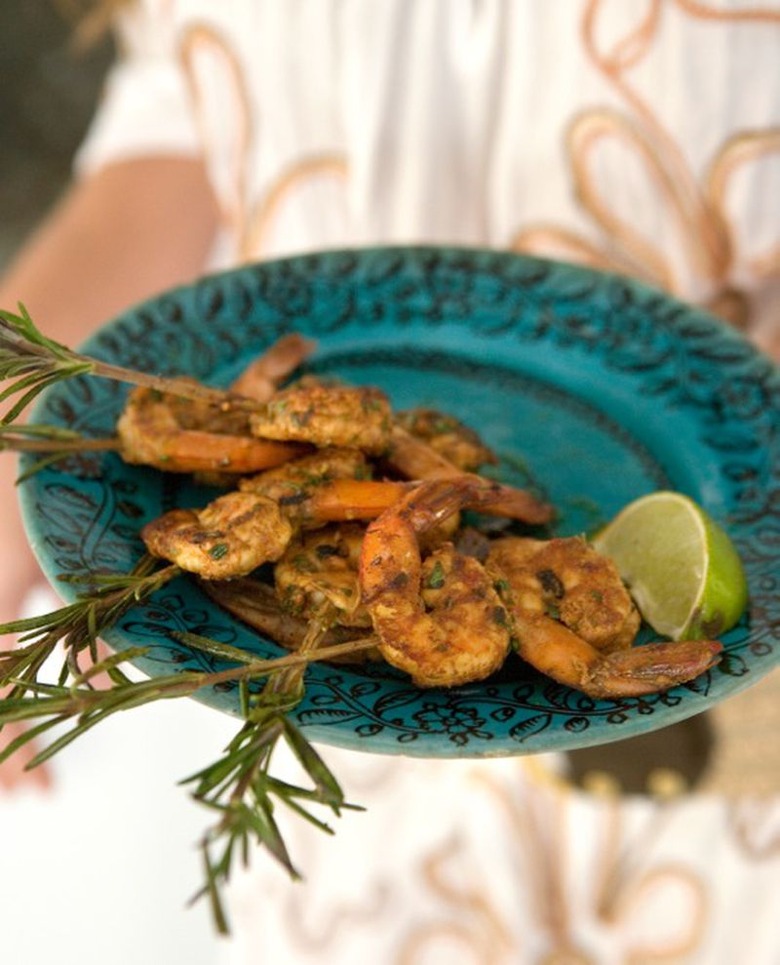 Rosemary-Skewered Shrimp Marinated in Chipotle recipe - The Daily Meal