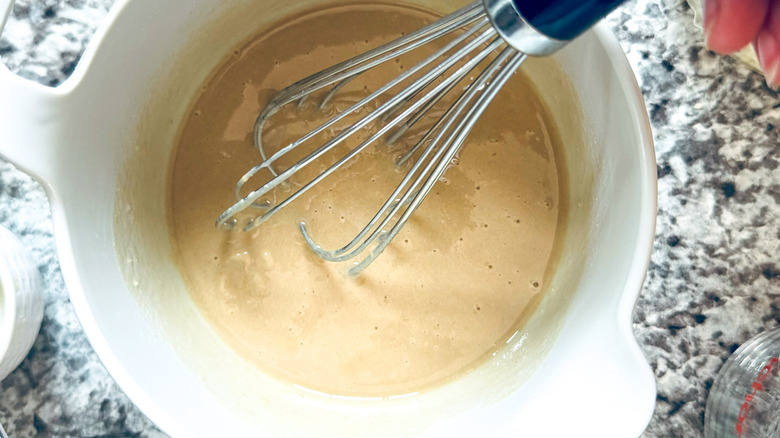 khaki-colored substance in bowl