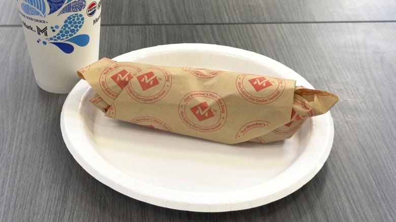 Sam's Club cheddar hot dog