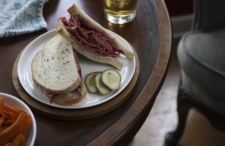 Corned Beef Sandwich with Black Pepper Mayo
