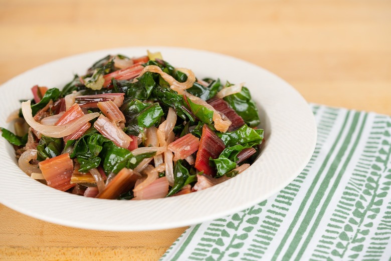 Swiss chard with garlic recipe