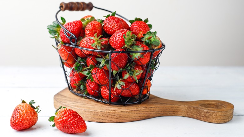 Basket of strawberries
