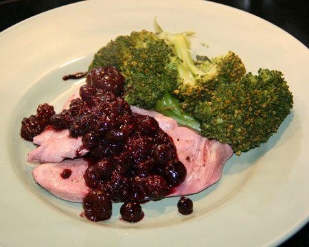 Seared Chicken Cutlets with Cherry Pan Sauce Recipe