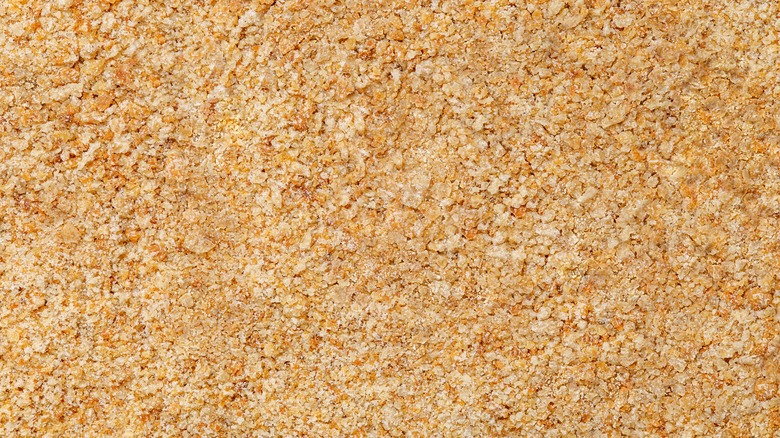 Crushed golden crumbs