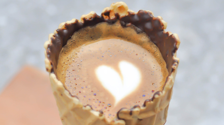 Coffee in a cone