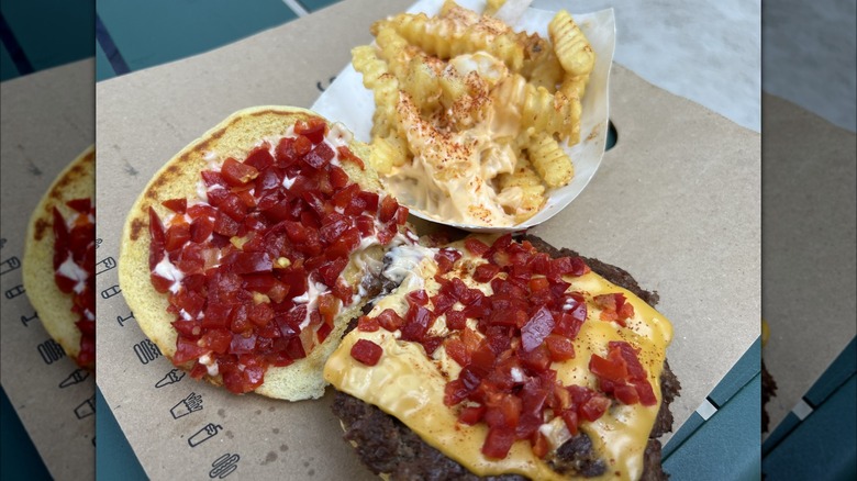 open hamburger