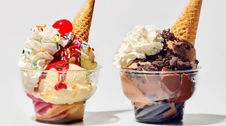 Shake Shack Strawberry Shortcake Sundae and Shack Attack Sundae 