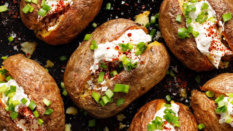 Loaded baked potatoes