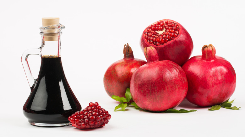 Bottle of grenadine syrup