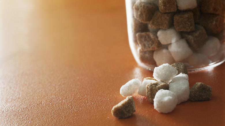 Homemade sugar cubes
