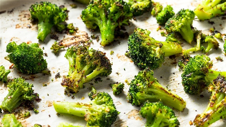 Roasted broccoli florets