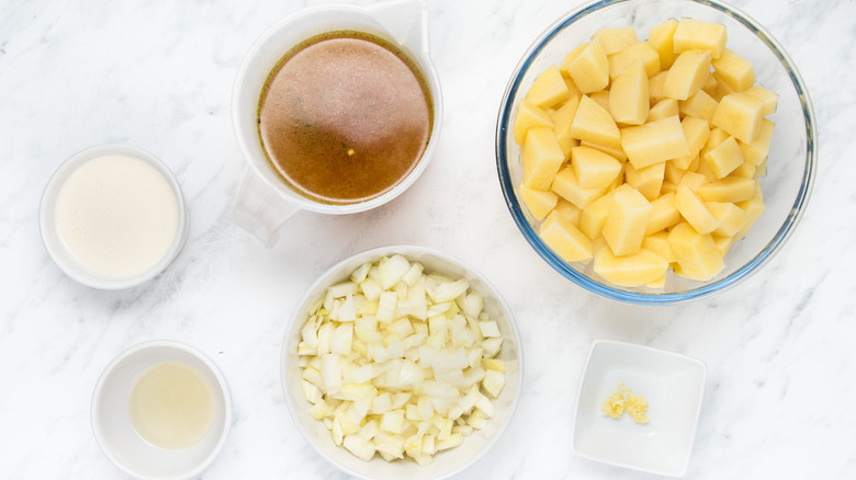 ingredients for potato soup