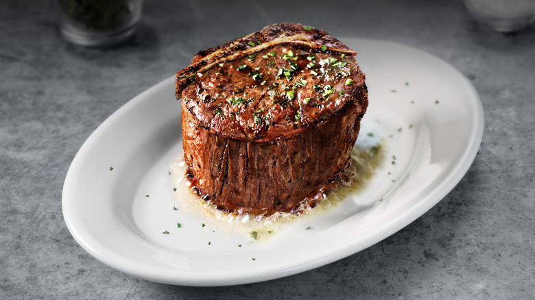 Ruth's Chris Steak on plate