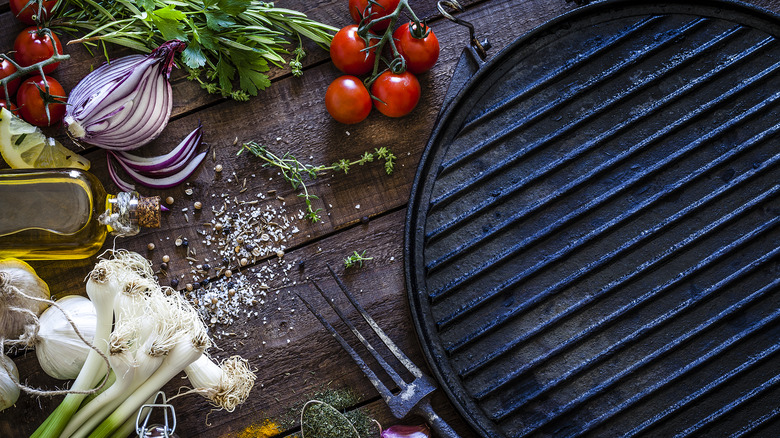cast iron griddle pan