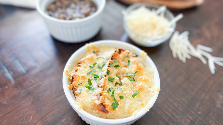 broiled French onion soup ramekin