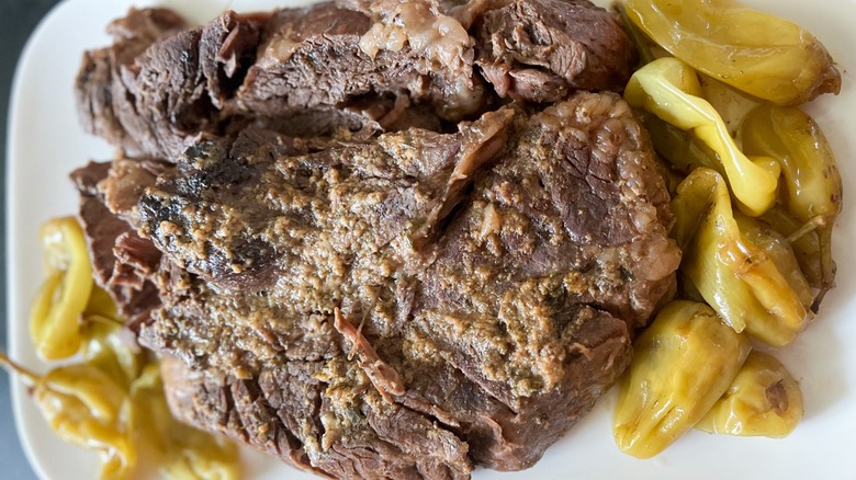pot roast with peppers