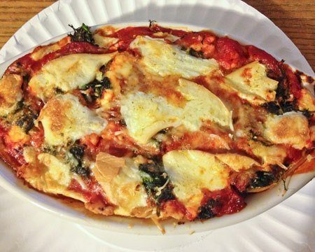 Smoked Mozzarella, Chicken, and Spinach Lasagna