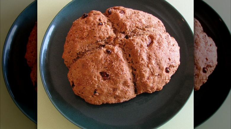 Soul cake on a plate