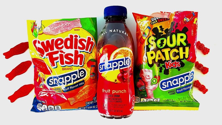 Fruit Punch Snapple and candy