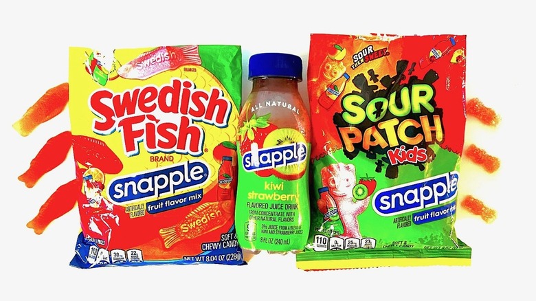 Kiwi Strawberry Snapple and candy